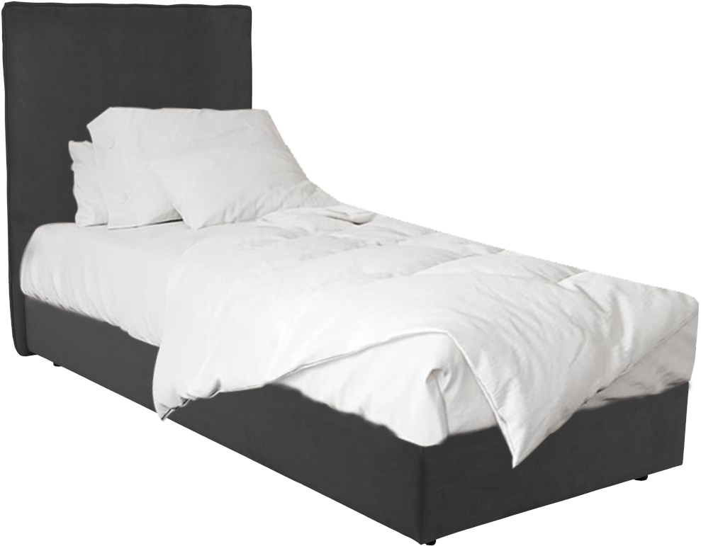 Απεικονίζει Liberta Scandic Κρεβάτι Μονό Γκρι 207x100x120cm.